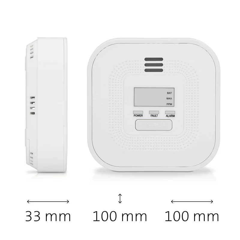 Alecto COA4010 - Kohlenmonoxidmelder mit Display und 10 Jahren Batterie- und Sensorlaufzeit