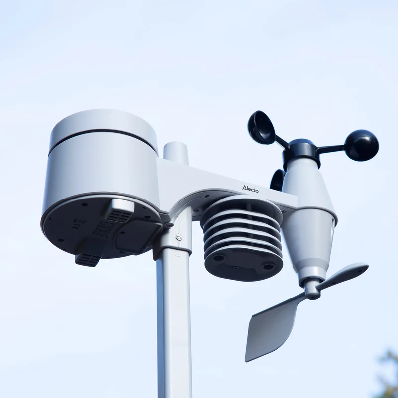 Alecto WS5400 - Professionelle 8-in-1 WLAN Wetterstation mit App und kabellosem Außensensor