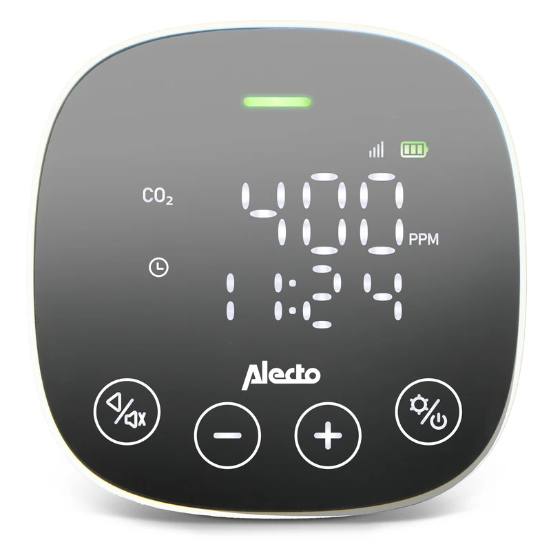 Alecto AQ30 - CO2-Messgerät mit NDIR-Sensor - mit Luftfeuchtigkeitsmesser