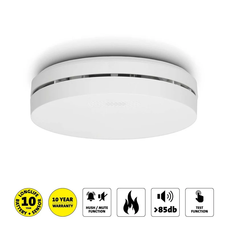 Alecto SA300 - Design Rauchmelder mit 10 Jahren Batterielaufzeit