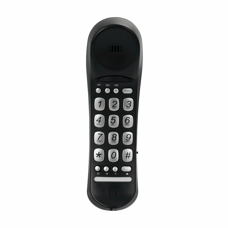 Alecto CW10 - Einfaches Haustelefon - Kabelgebunden - Benutzerfreundlich - Schwarz