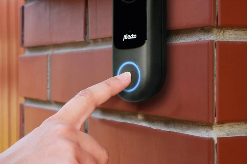 Alecto SMART-RING SET - Smarte WLAN-Türklingel mit Kamera (SMART-RING20) mit zusätzlicher Türklingel (SMART-RING-BELL)