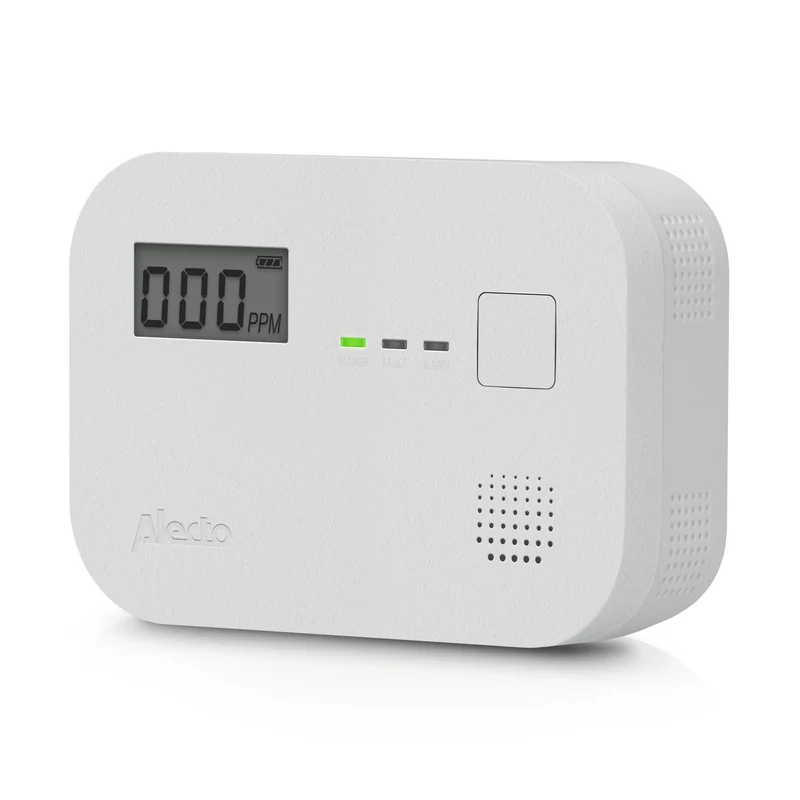 Alecto COA3910 - Kohlenmonoxidmelder - 10 Jahre Sensorlaufzeit - Display