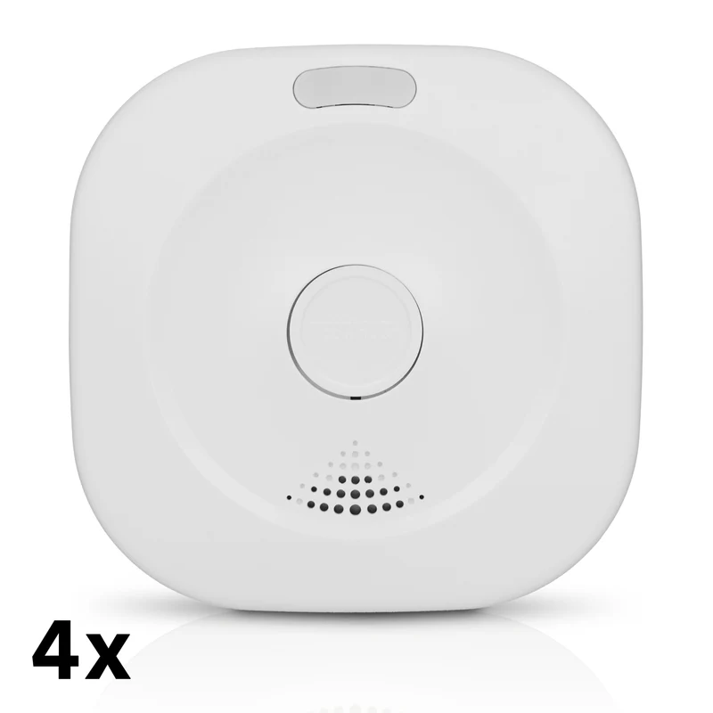 Alecto SMARTSMOKE11 4 - WLAN Smart Rauchmelder - 4 Stück - Weiß
