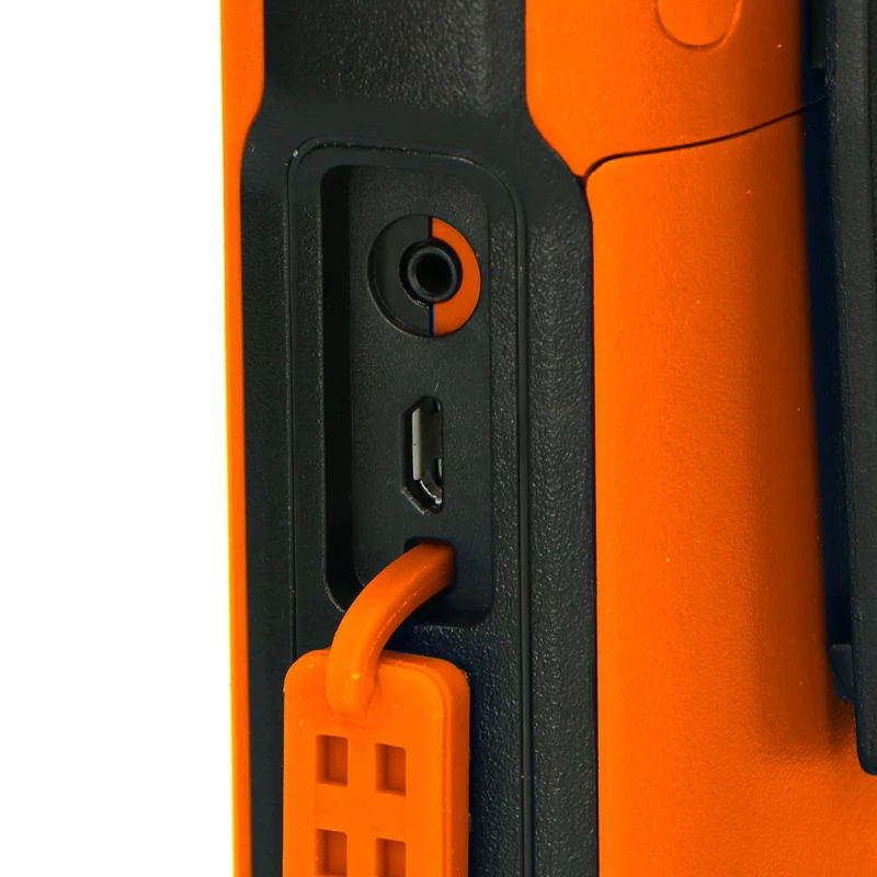 Alecto FR300OE - Robustes Funkgerät, Reichweite von bis zu 10 Kilometern, Orange/Schwarz