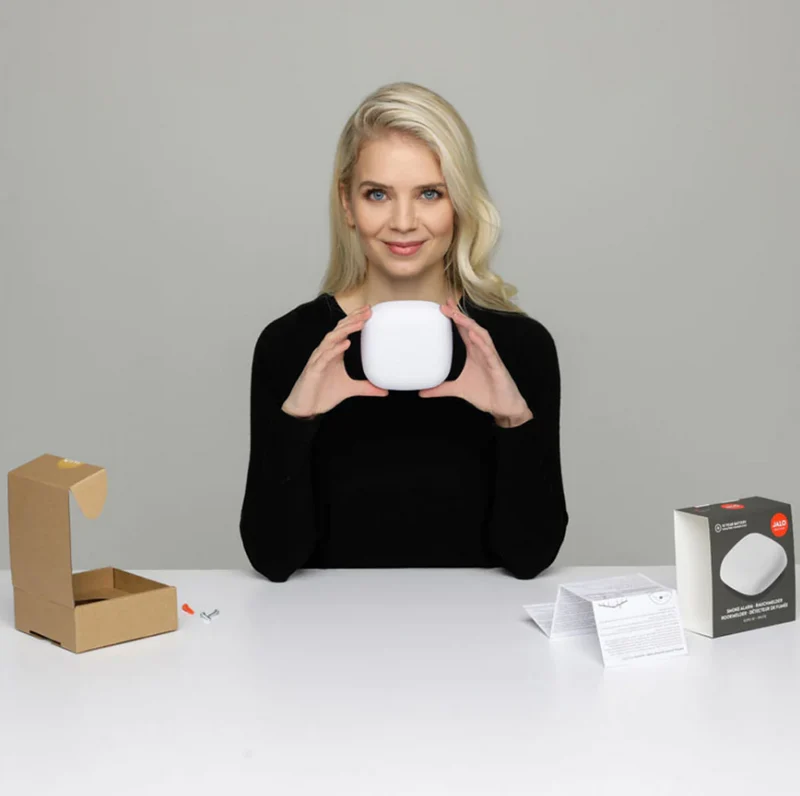 Kupu Smoke Alarms - Photoelectric, 10 year battery, easy no drill installation