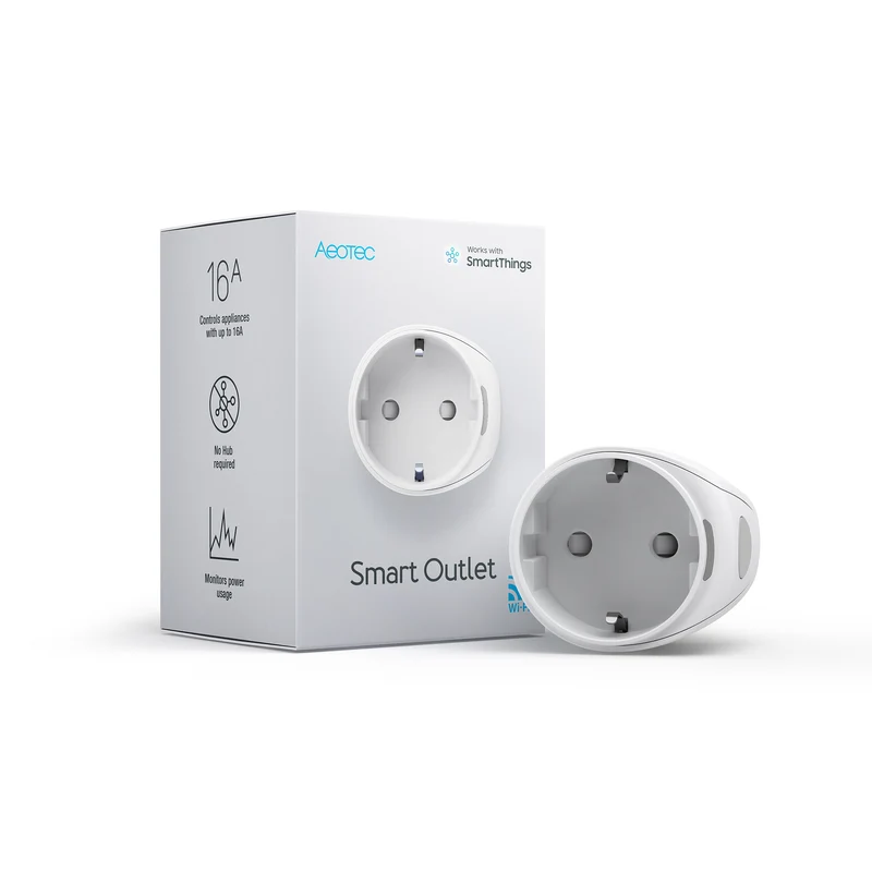 Aeotec Smart Outlet Typ F Smarte Steckdose 2er Set
