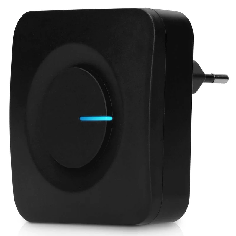 Alecto ADB30ZT - Funkklingel ohne Batterien, schwarz