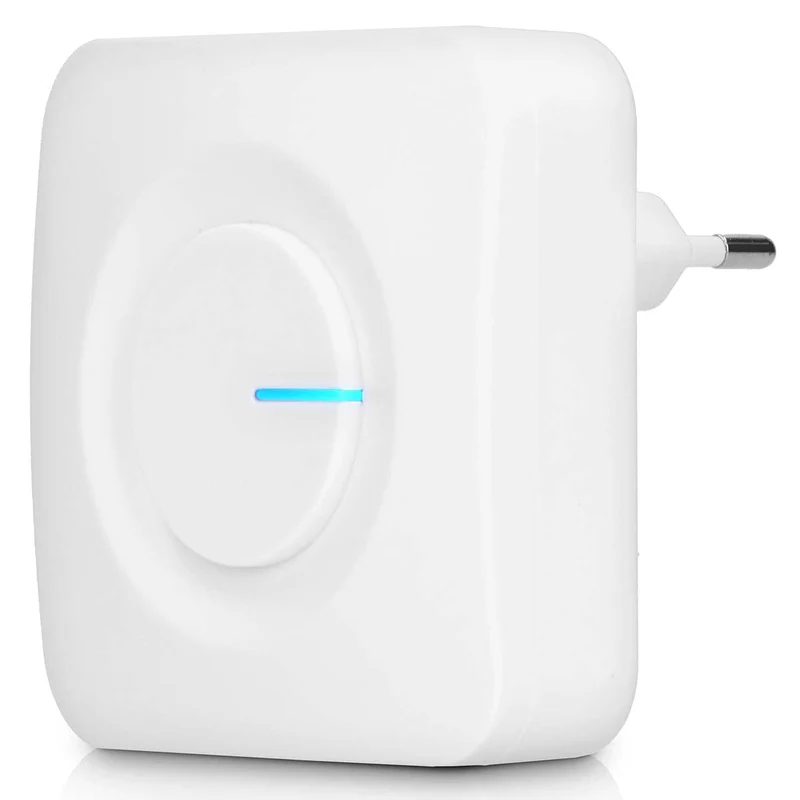 Alecto ADB30WT - Funkklingel ohne Batterie, Weiß