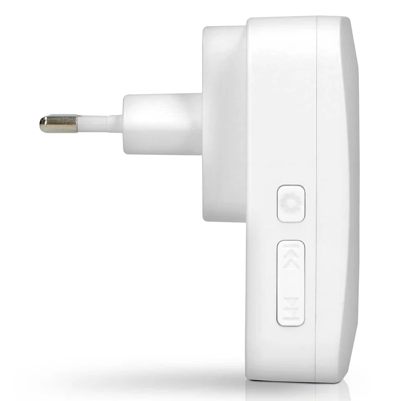 Alecto ADB30WT - Funkklingel ohne Batterie, Weiß