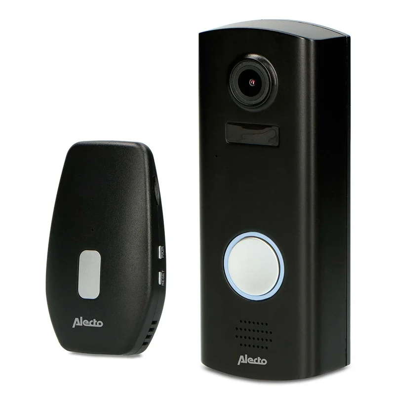 Alecto DVC600IP - WLAN-Türklingel mit Kamera - Schwarz
