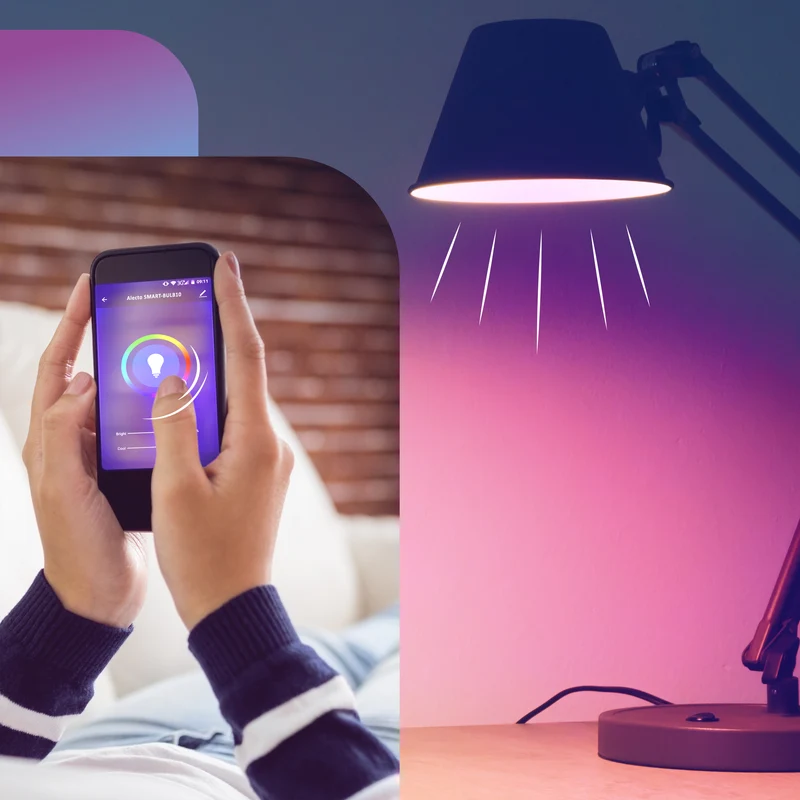 Alecto SMART-BULB10 4 - Smarte LED-Farblampe mit WLAN - 4er-Pack