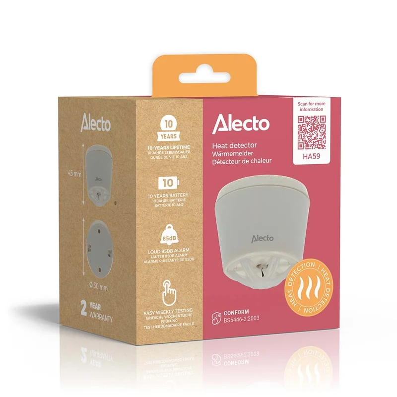 Alecto HA59 - Hitzemelder, weiß