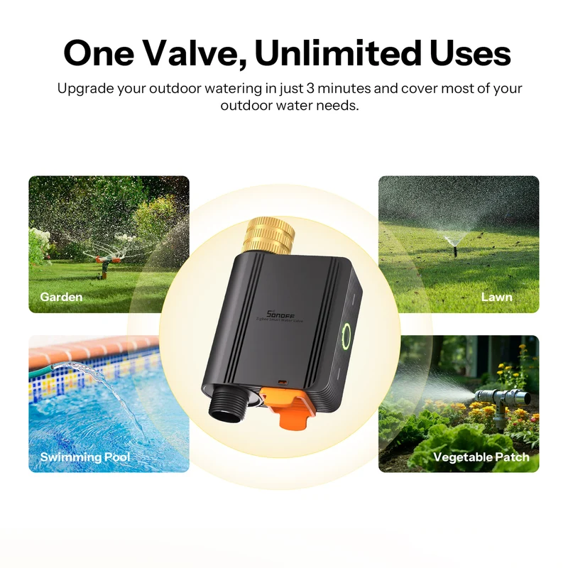 SONOFF Hydro Series Hydro ONE Smart Water Valve mit Durchflussmesser (Zigbee)