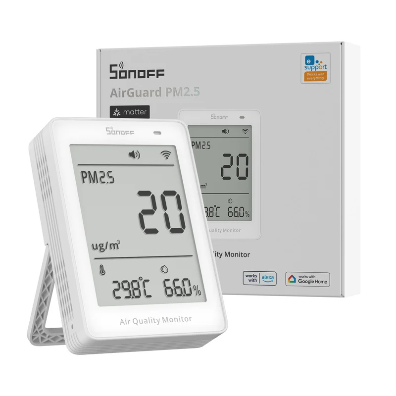 SONOFF AirGuard PM2.5 PM10 Luftqualitätsmonitor (Matter over WiFi)