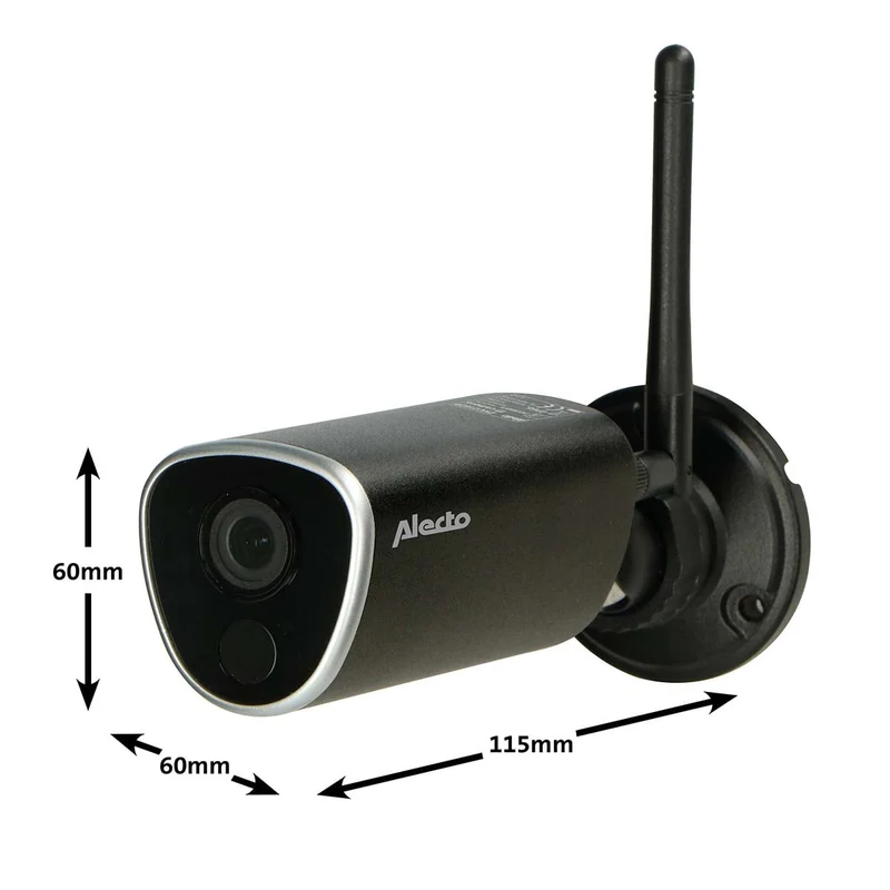 Alecto DVC216IP - Outdoor WLAN-Kamera - Schwarz