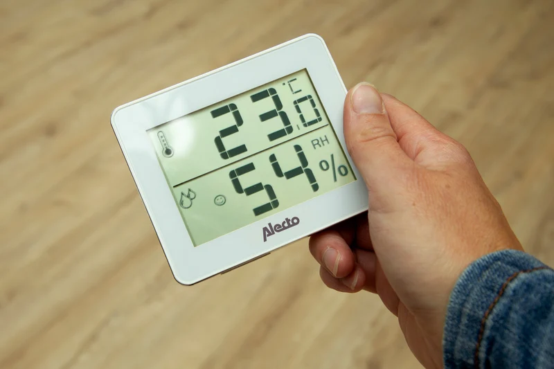 Alecto WS-55 - Digitales Thermometer / Hygrometer, weiß/silber