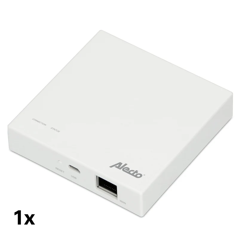 Alecto SMART-SMOKE104 - Starterset Smart Zigbee Verbindungsstück mit 3 Smart Zigbee Rauchmeldern