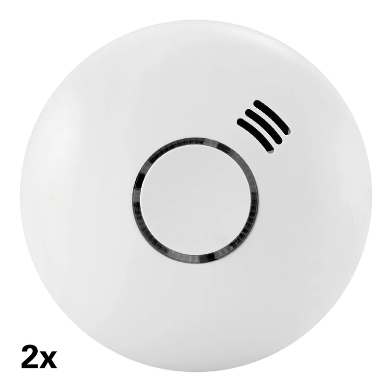 Alecto SMART-SMOKE102 - Zigbee Smart Rauchmelder Starterset - Smart Bridge und 2 Rauchmelder Weiß