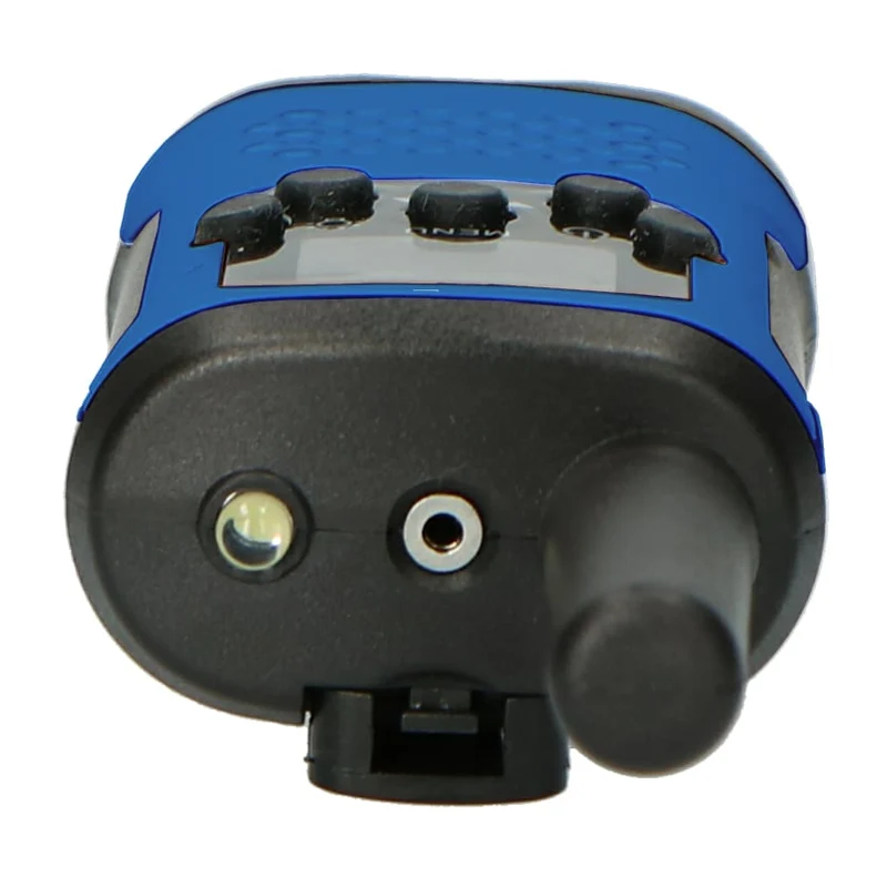 Alecto FR-115BW - Set mit zwei Walkie Talkies für Kinder, Reichweite von bis zu 7 Kilometern, Blau/Schwarz