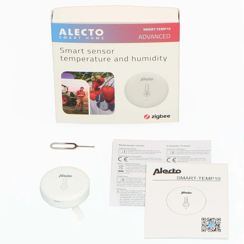 Alecto SMART-TEMP10 - Smarter Zigbee Temperatur- und Feuchtigkeitssensor