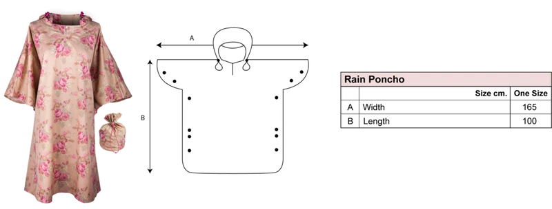 Garden Girl Rain Poncho Classic