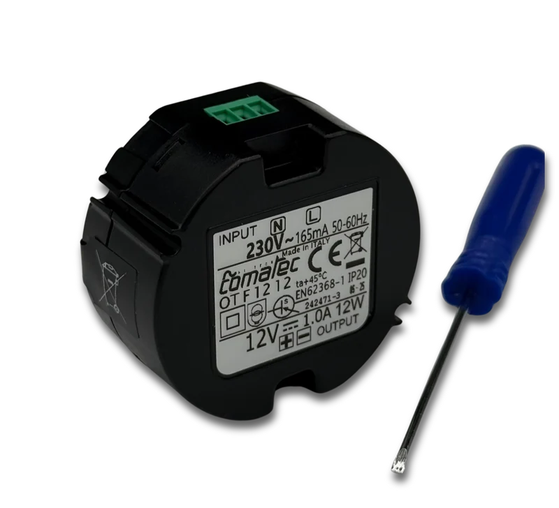 Wand Unterputz Netzteil 230V auf 12V 1A DC - Basis oder Kameras