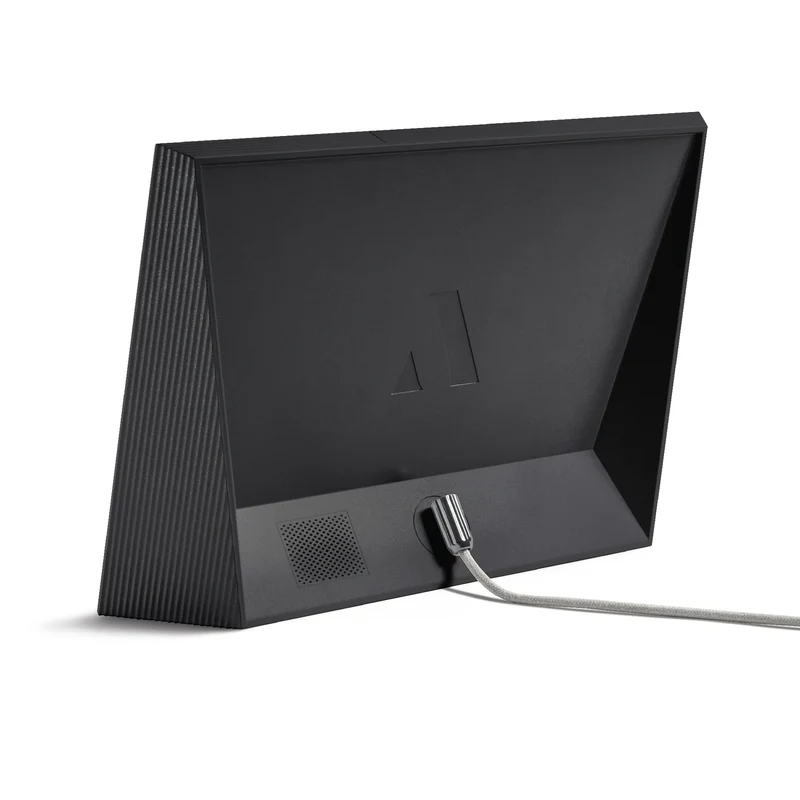 Carver by Aura Intelligenter digitaler Bilderrahmen 10,1 Zoll HD WLAN Gravel (Anthrazit) oder Clay (Lehm) mit weißem Passepartout