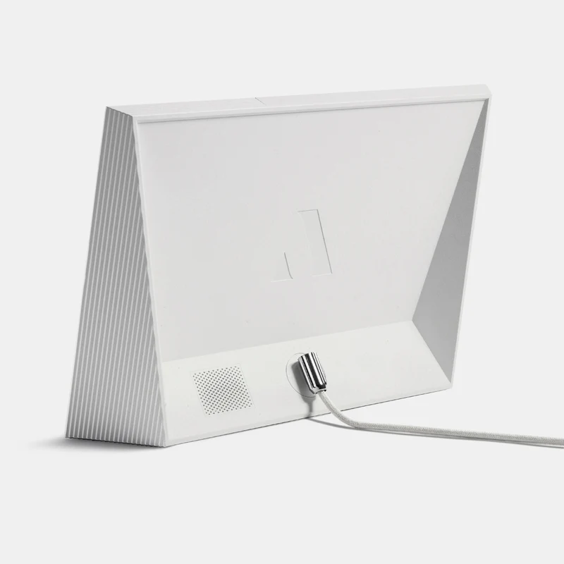 Carver by Aura Intelligenter digitaler Bilderrahmen 10,1 Zoll HD WLAN Gravel (Anthrazit) oder Clay (Lehm) mit weißem Passepartout
