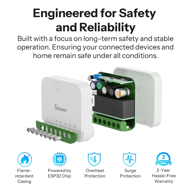 SONOFF MINI DUO 2-Fach Smart Switch (Matter over WiFi)