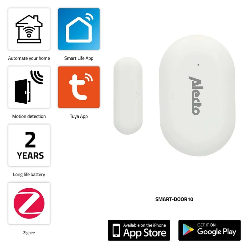 Alecto SMART-DOOR10 - Smarter Zigbee Fenster-/Türsensor