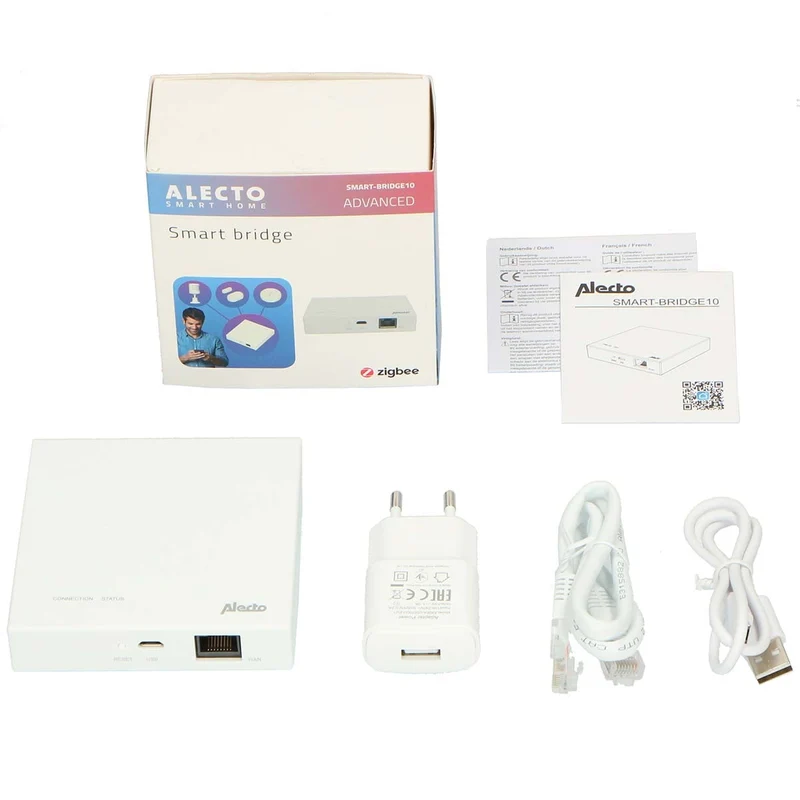 Alecto SMART-BRIDGE10 - Verbindungspunkt für Zigbee-Sensoren zum Netzwerk/Internet