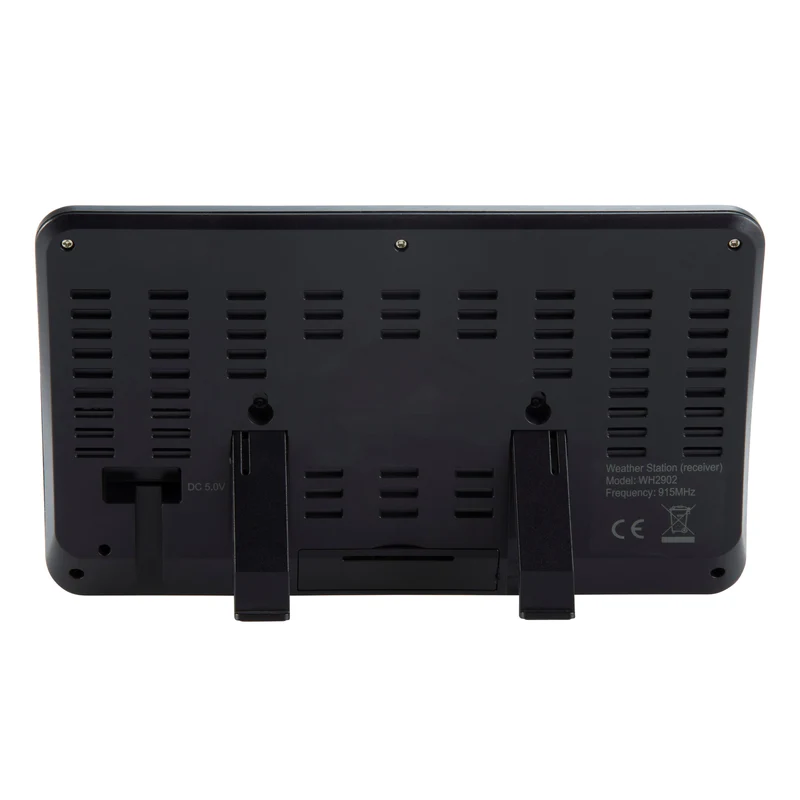 Alecto WS-5500 - Professionelle 8-in-1 WLAN Wetterstation mit App und kabellosem Außensensor - Schwarz