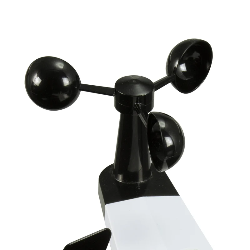 Alecto WS-5500 - Professionelle 8-in-1 WLAN Wetterstation mit App und kabellosem Außensensor - Schwarz