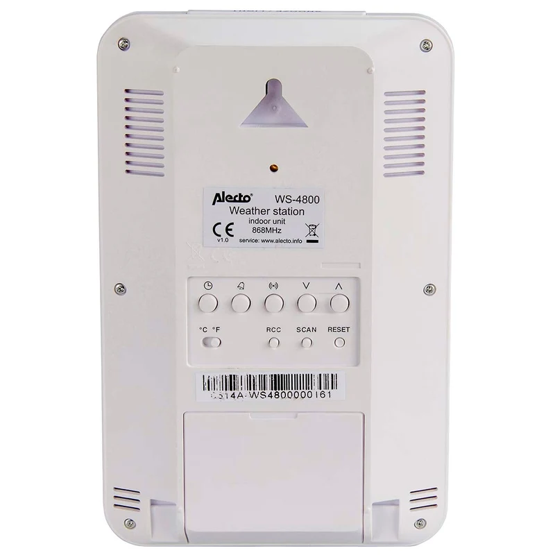 Alecto WS-4800 - Professionelle Wetterstation mit kabellosem Sensor - Weiß
