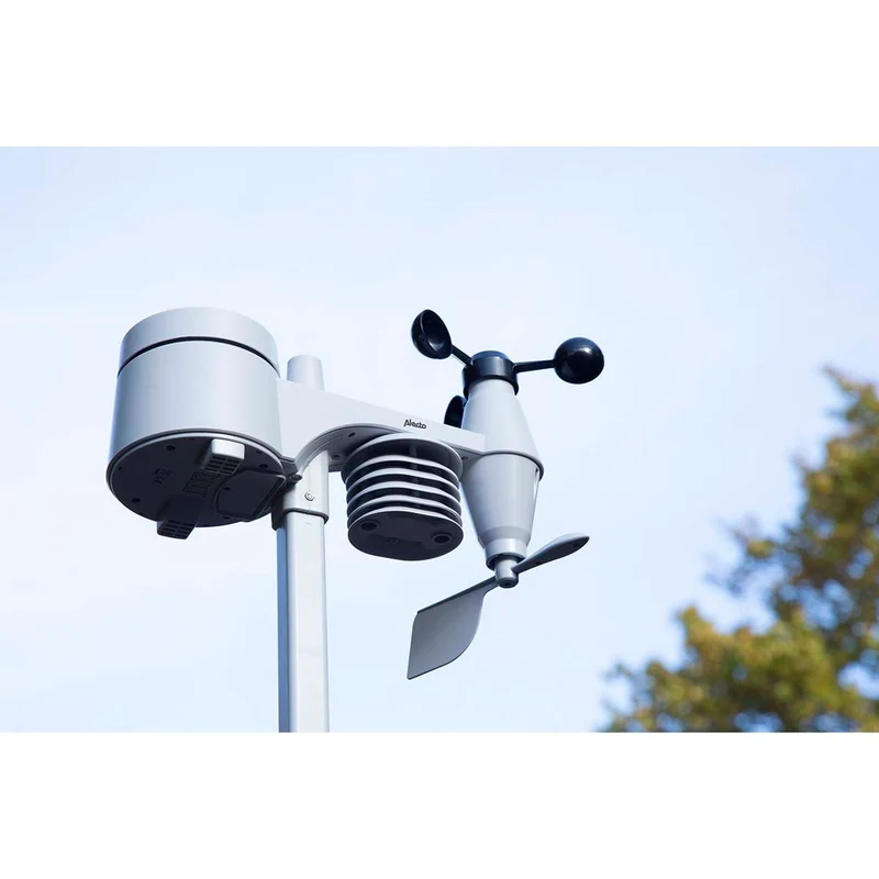 Alecto WS-4800 - Professionelle Wetterstation mit kabellosem Sensor - Weiß