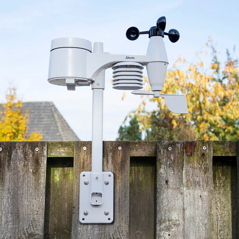 Alecto WS-4800 - Professionelle Wetterstation mit kabellosem Sensor - Weiß