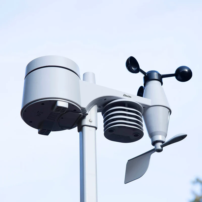 Alecto WS-4800 - Professionelle Wetterstation mit kabellosem Sensor - Weiß