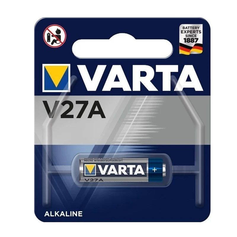 Safe2Home Varta V27A Batterie für die Fernbedienung mit Antenne - Serie SP110 / SP210 / SA100 VARTA LR27 / A27 (V27A) MN27