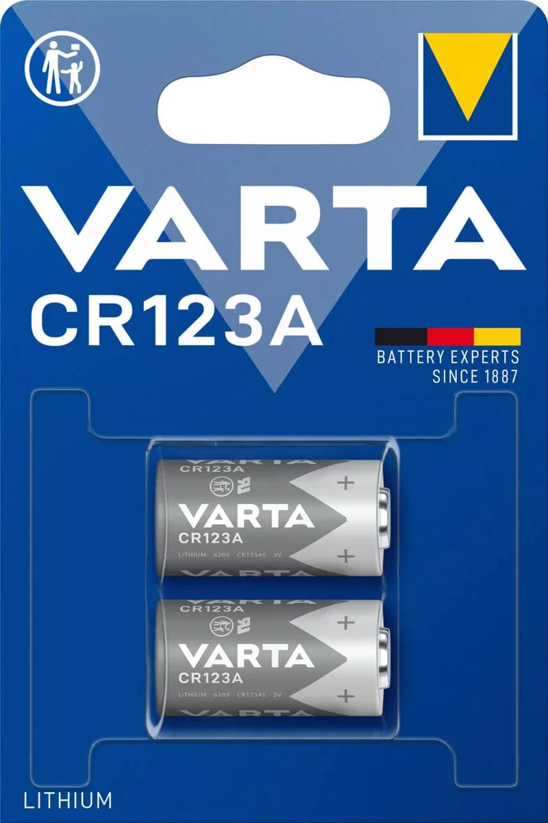 Varta CR123A 2er-Set Professional Lithium Batterie 3 V für Bewegungsmelder Serie SP310 Safe2Home