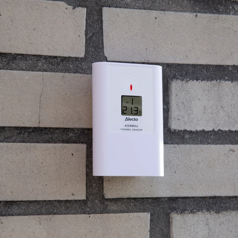 Alecto WS-2300 - Wetterstation mit kabellosem Außensensor, schwarz