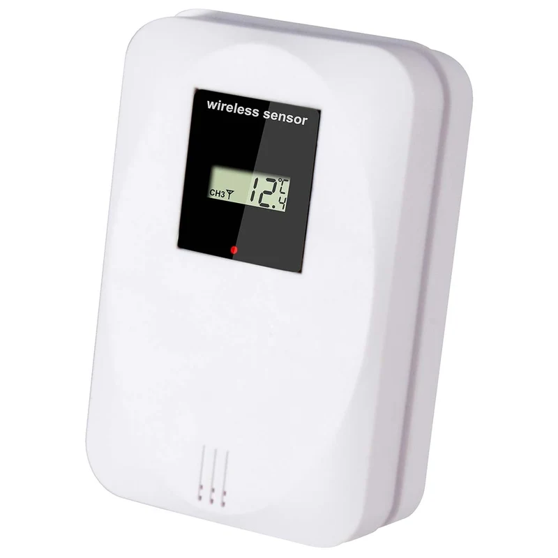 Alecto WS-1150 - Wetterstation mit kabellosem Außensensor, schwarz/silber