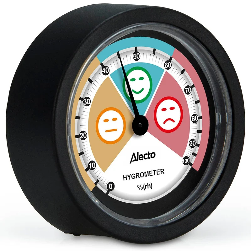 Alecto WS-05 - Analoges Hygrometer, schwarz