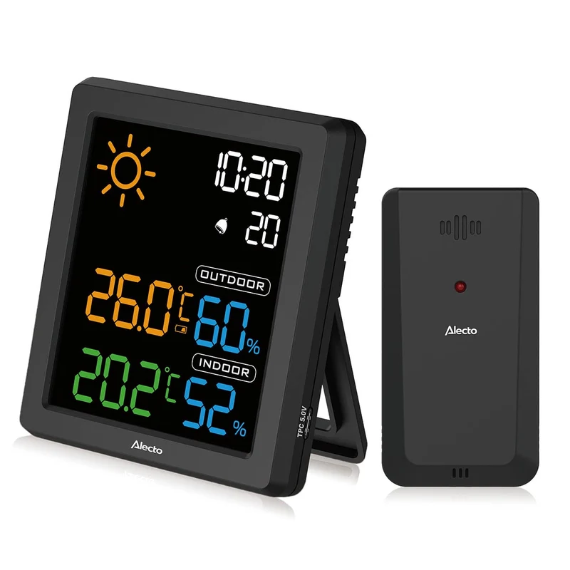 Alecto WS1000 - Wetterstation mit kabellosem Außensensor