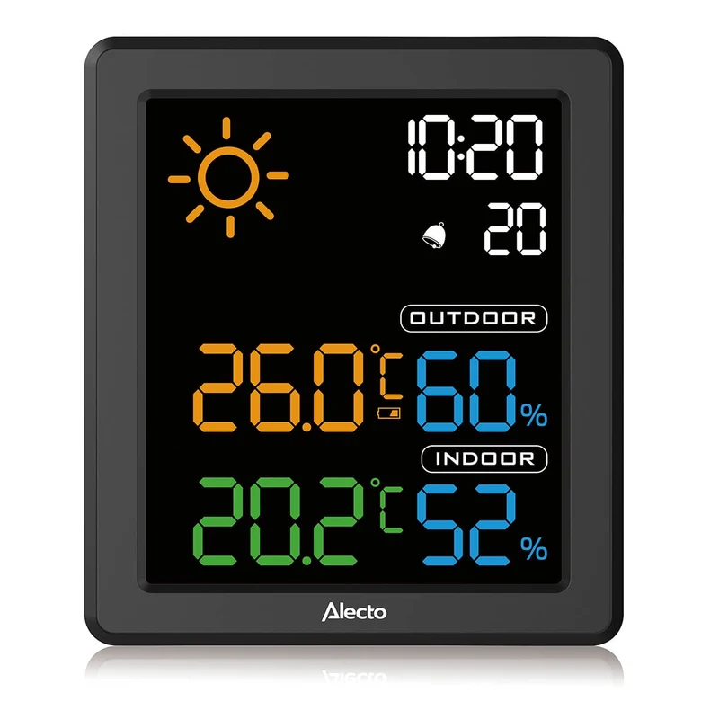 Alecto WS1000 - Wetterstation mit kabellosem Außensensor
