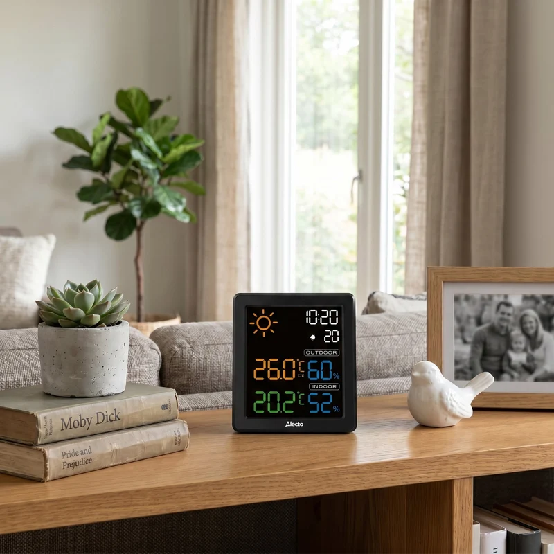 Alecto WS1000 - Wetterstation mit kabellosem Außensensor