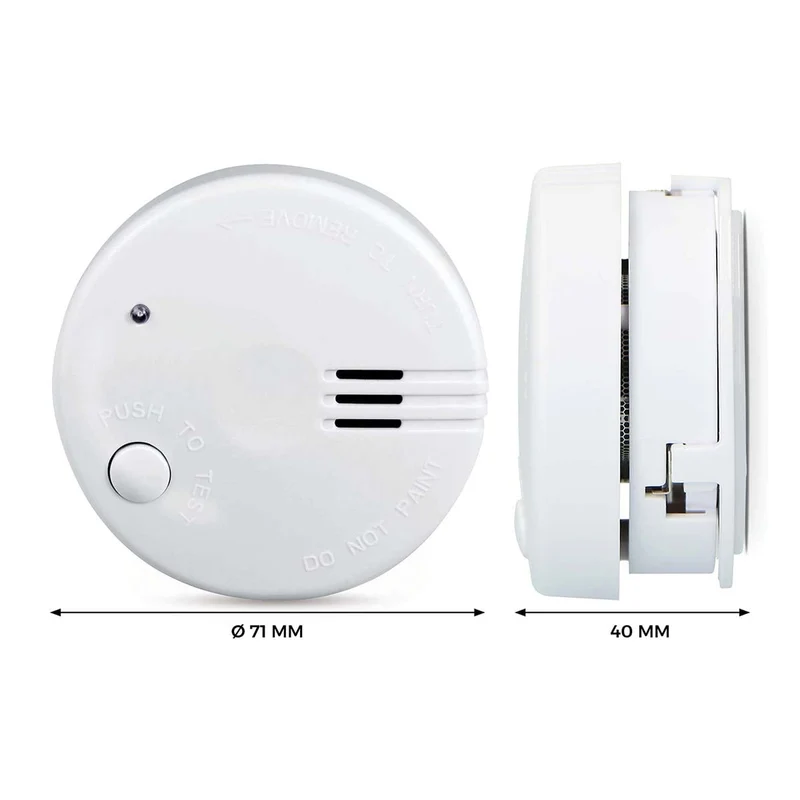 Alecto SD510 4X - Mini Rauchmelder - 5 Jahre Batterie - 4er Set - Weiß