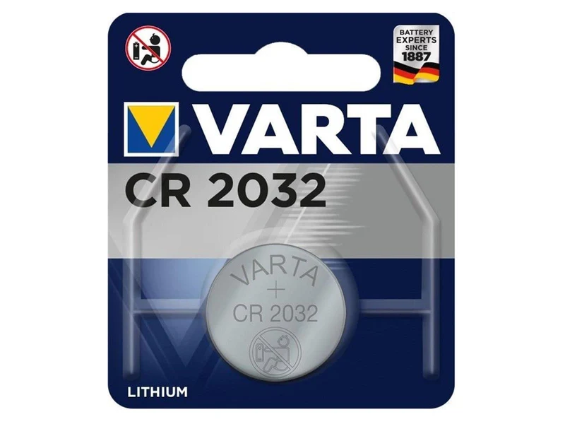 Varta Knopfzelle CR2032 (6032) Lithium-Knopfzelle für Türsensor Serie SP310 - 3 Volt - nicht wiederaufladbar
