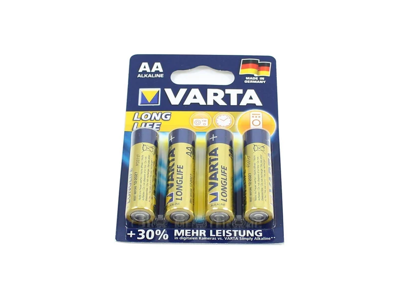 Var ta Long Life Batterien LR6 / AA Mignon Batterie ( Alkaline ) 1,5 V für z.B. Fernbedienung , Taschenlampe usw.