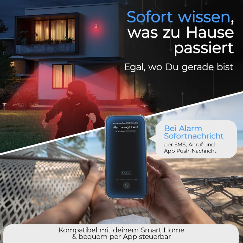 SP310 Funk Alarmanlage - Komplettset groß